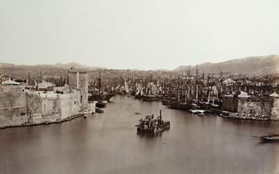Il porto di Marsiglia da Edouard Denis Baldus